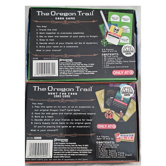 The Oregon Trail Card Game And Hunt For Food Card Game Target Excl Adult Owned - Picture 2 of 2